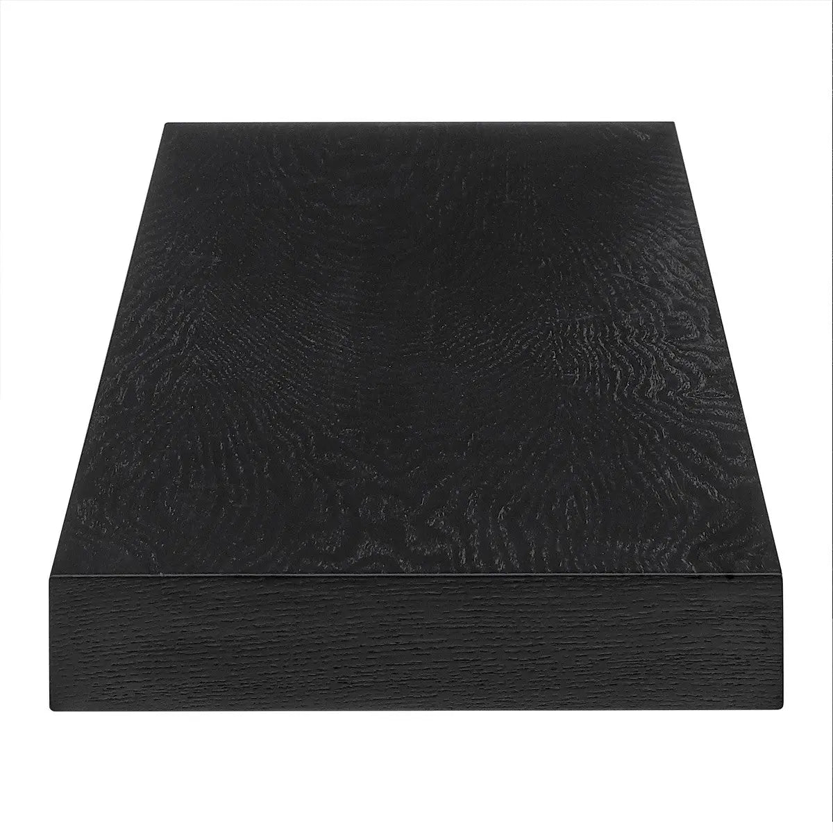43" Black Wooden Floating Shelf Homeroots Organization