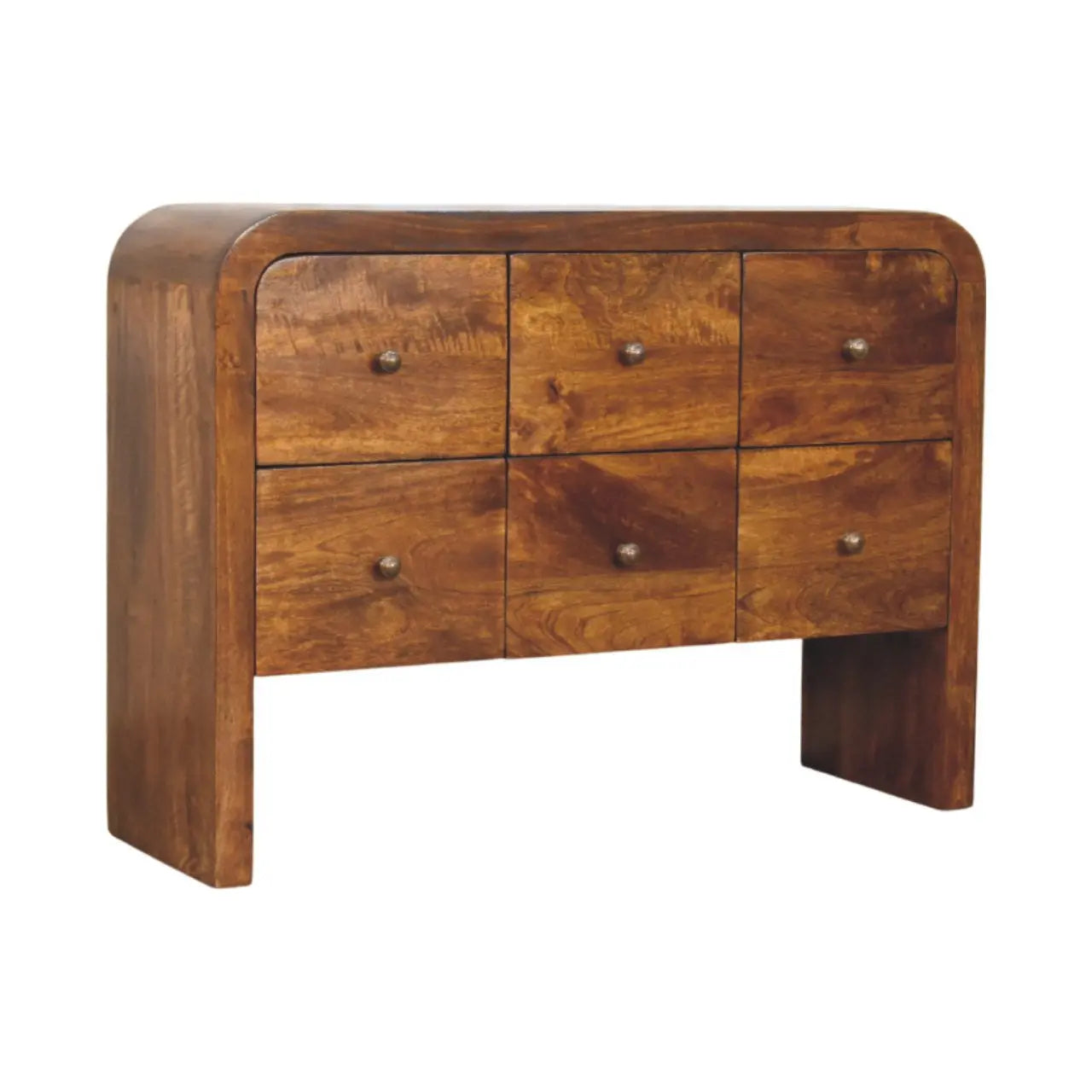 43" Brown Solid Wood Sideboard Homeroots Kitchen & Dining