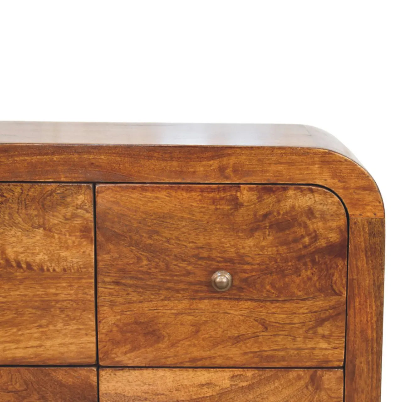 43" Brown Solid Wood Sideboard Homeroots Kitchen & Dining
