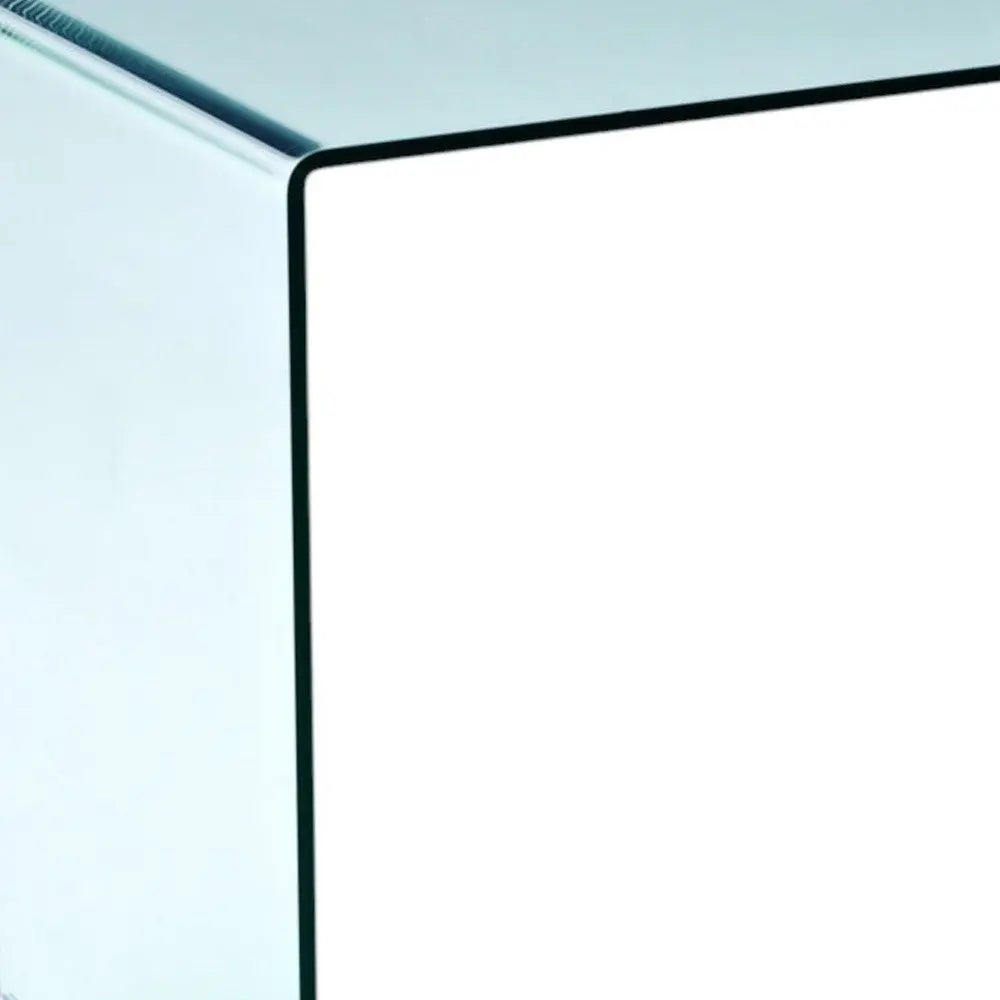 43" Clear Glass Computer Desk Homeroots Office