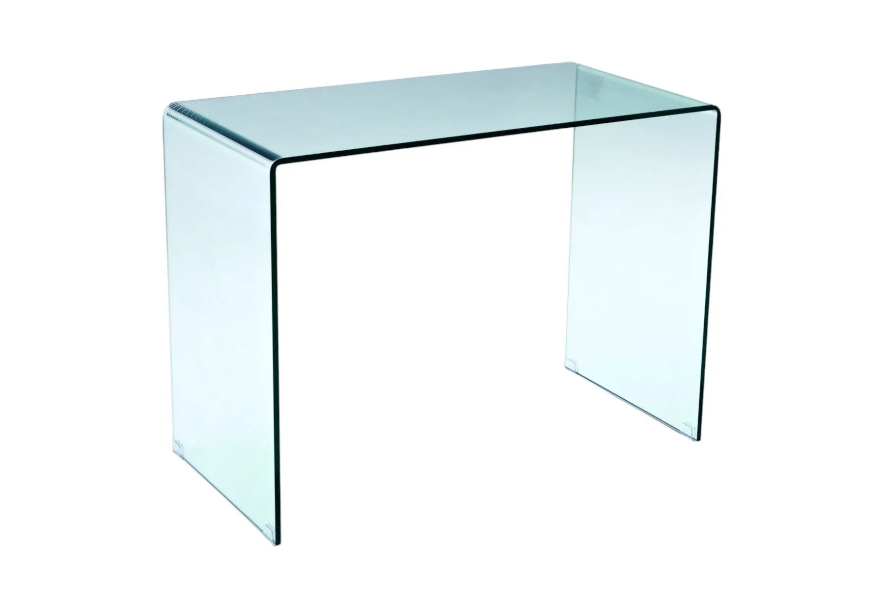 43" Clear Glass Computer Desk Homeroots Office