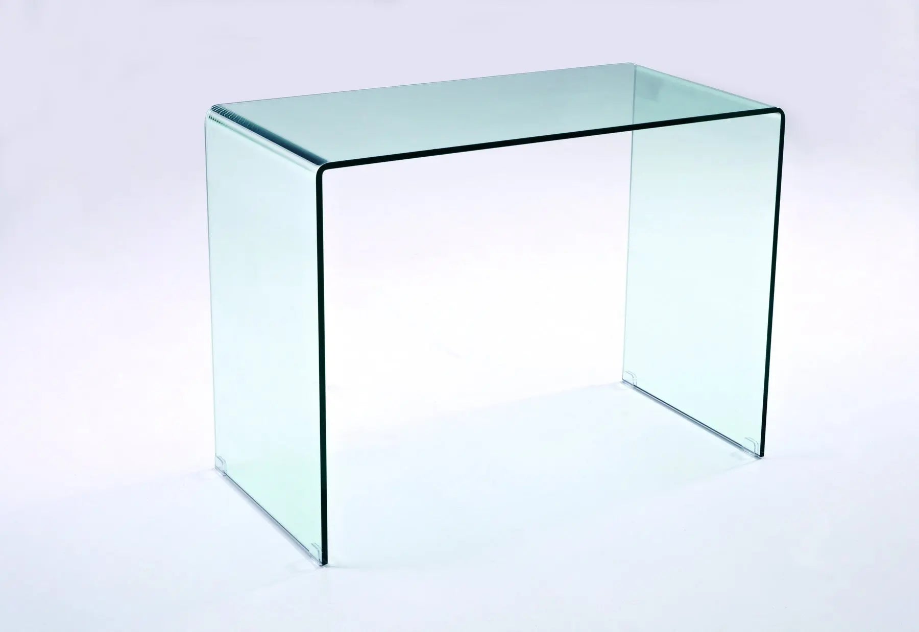 43" Clear Glass Computer Desk Homeroots Office