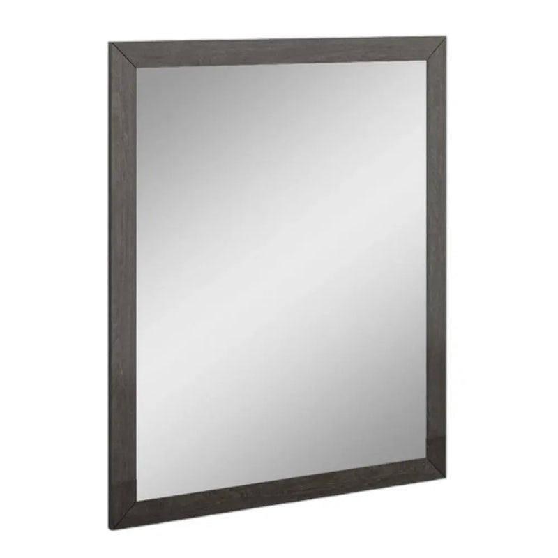 43" Gray Wood Dresser Mount Framed Mirror Homeroots Bed & Bath