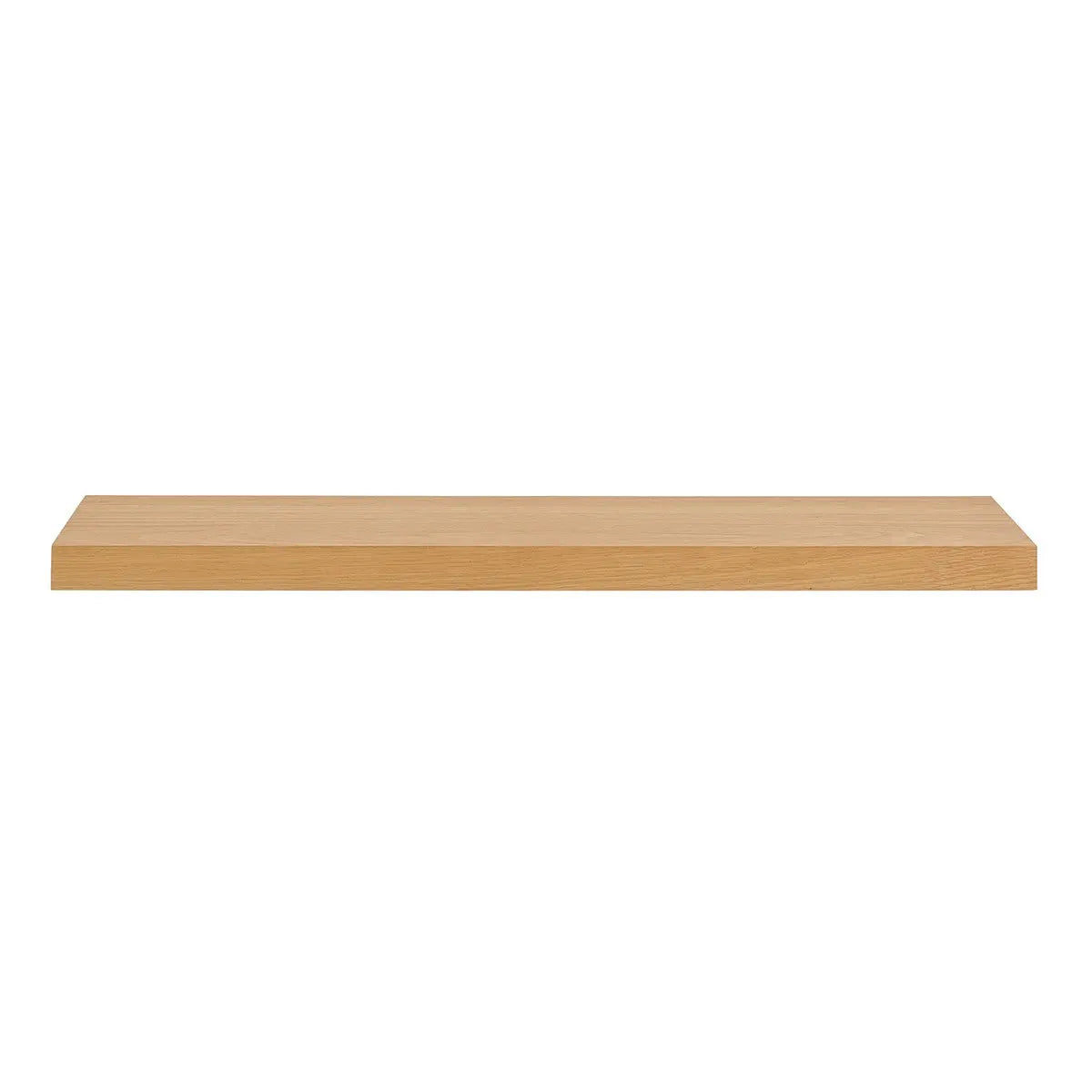 43" Natural Light Brown Wooden Floating Shelf Homeroots Organization