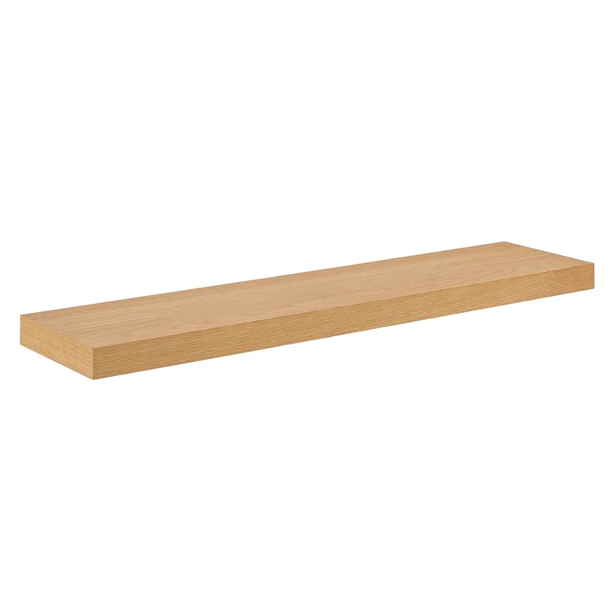 43" Natural Light Brown Wooden Floating Shelf Homeroots Organization