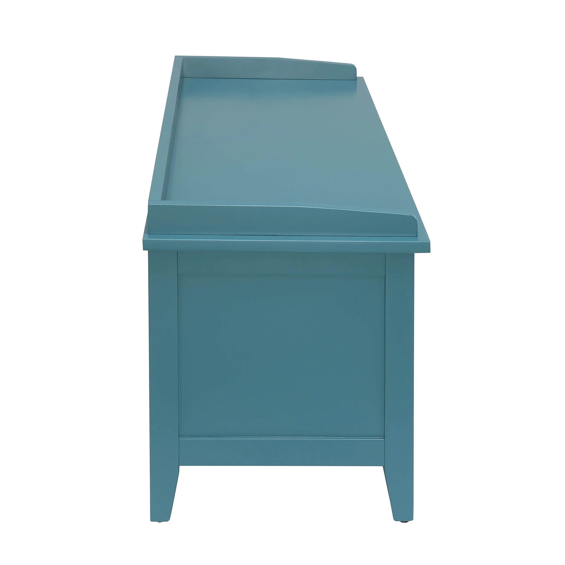 43" Teal Blue Solid Wood Storage Bench with Drawers - GreatEagleInc