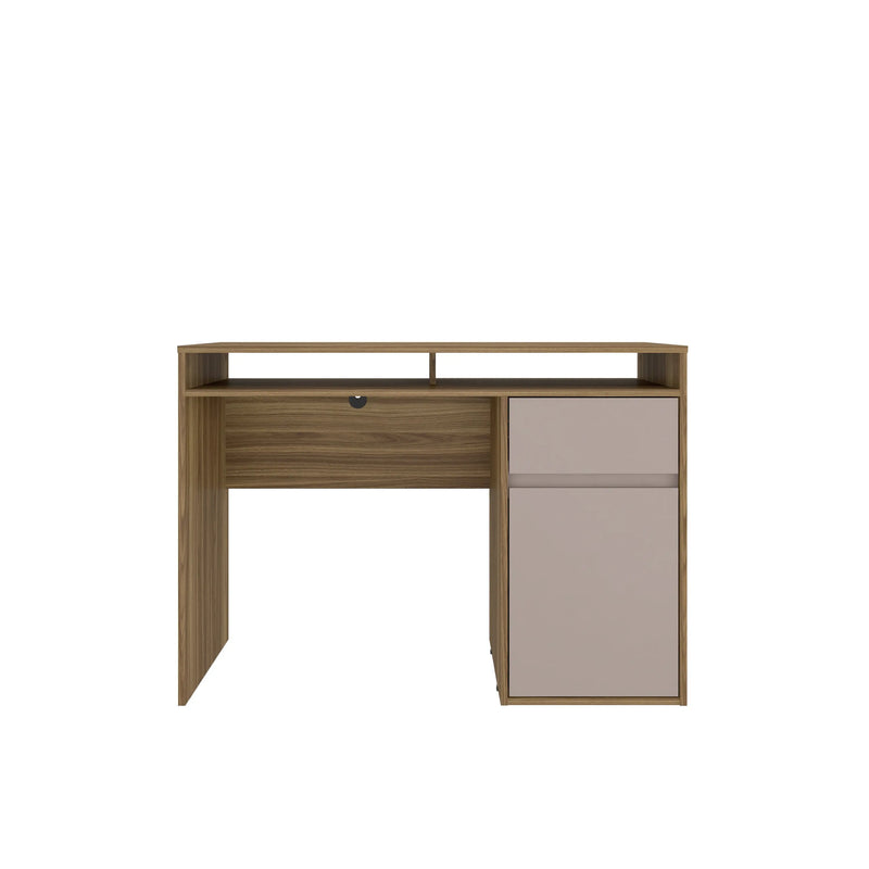 43" Walnut Wood Computer Desk Homeroots