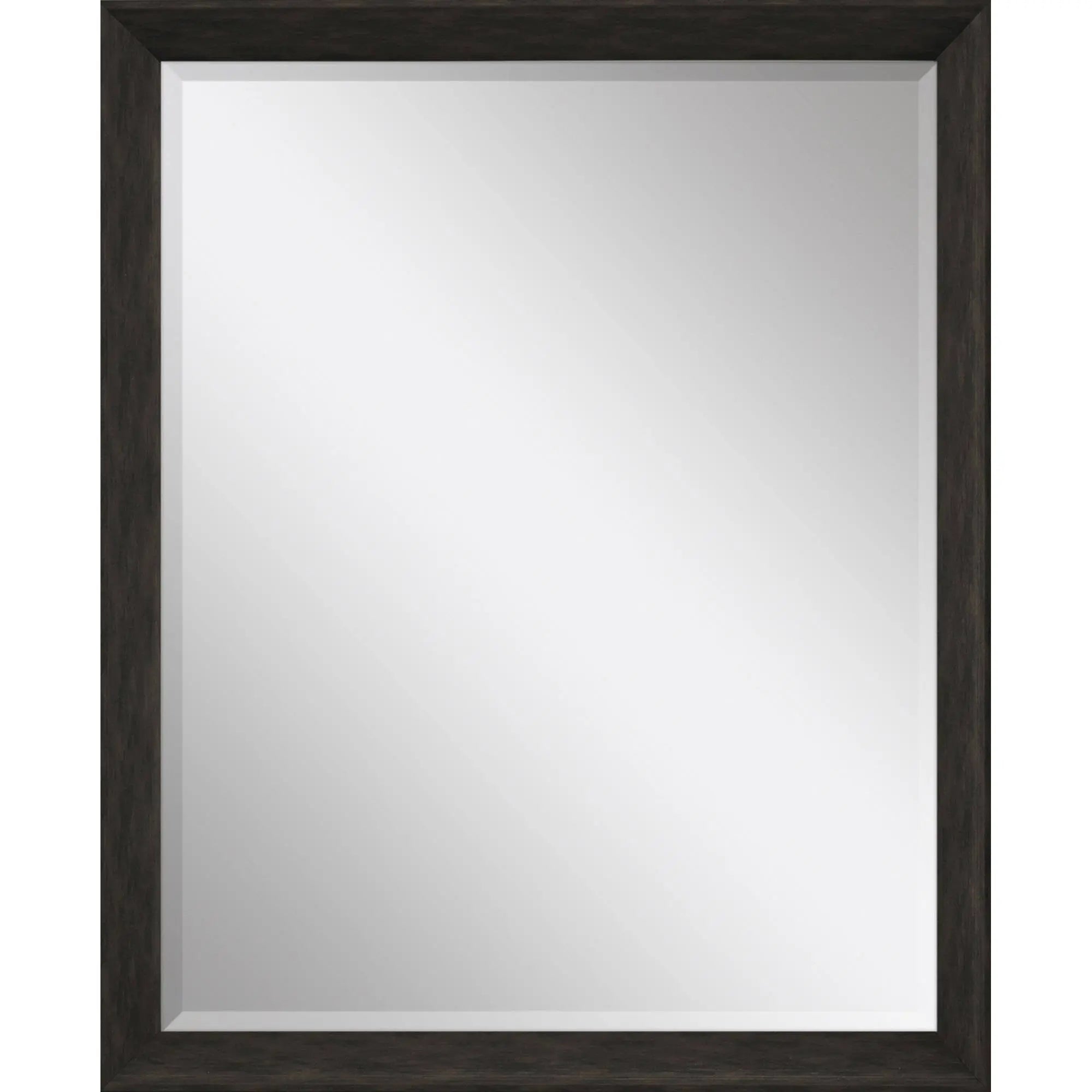 44" Dark Brown Framed Accent Mirror Homeroots Bed & Bath
