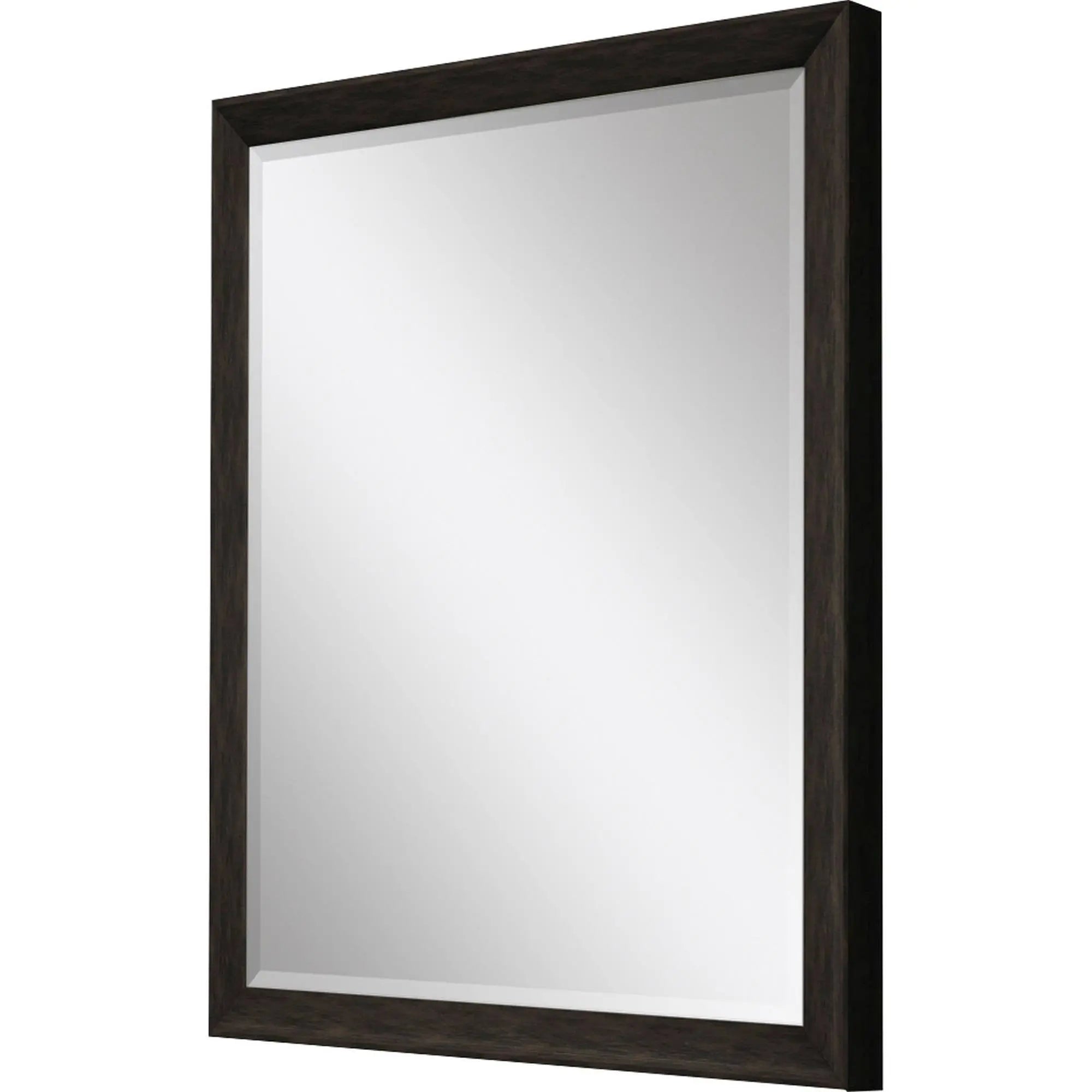 44" Dark Brown Framed Accent Mirror Homeroots Bed & Bath