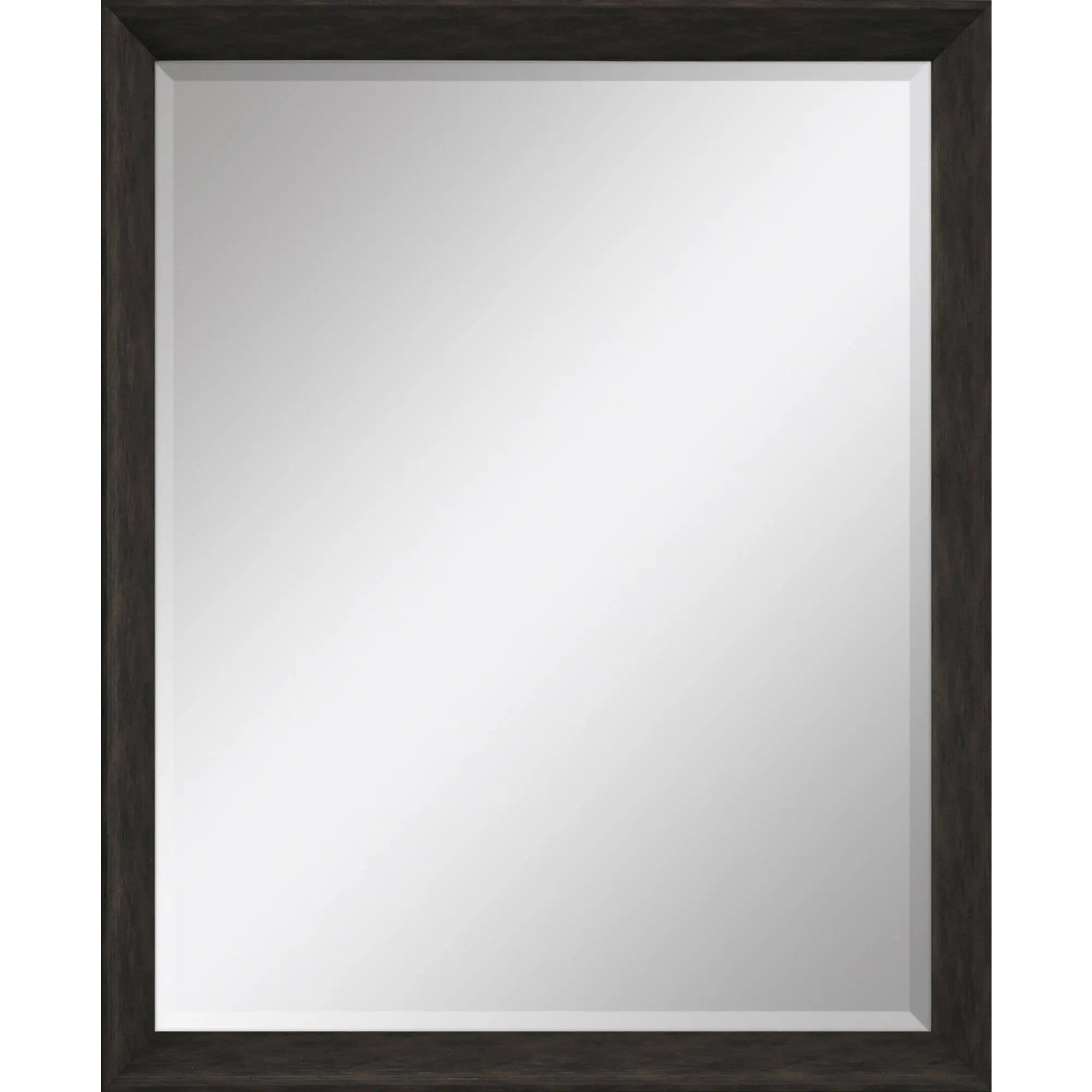 44" Dark Brown Framed Accent Mirror Homeroots Bed & Bath