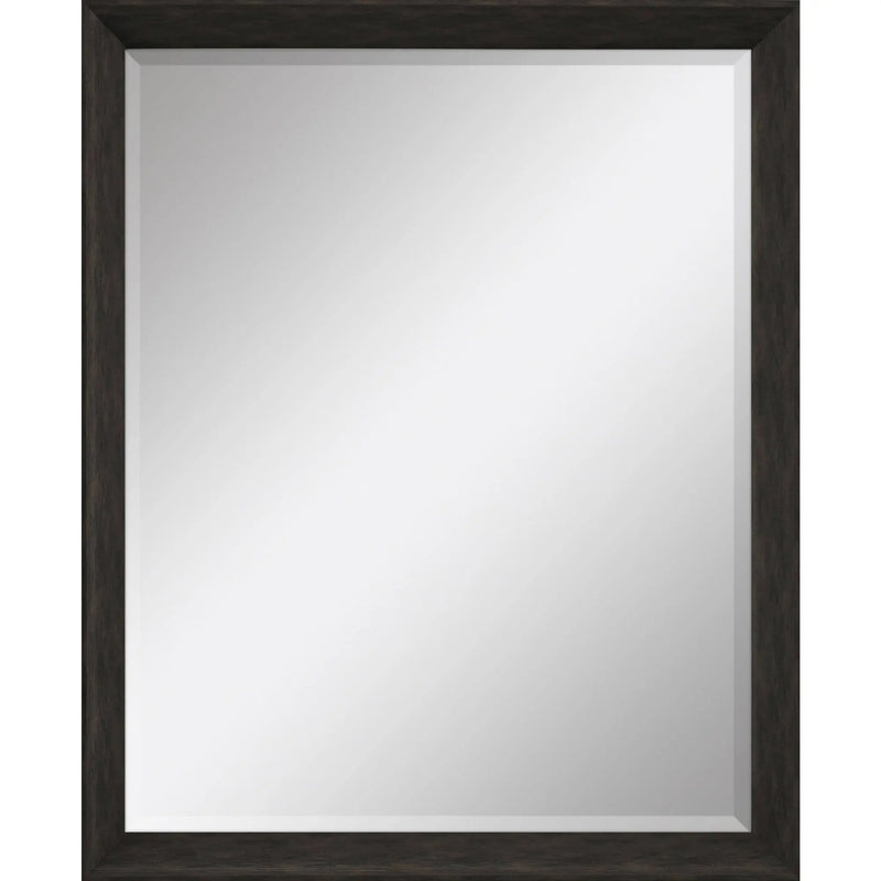 44" Dark Brown Framed Accent Mirror Homeroots Bed & Bath