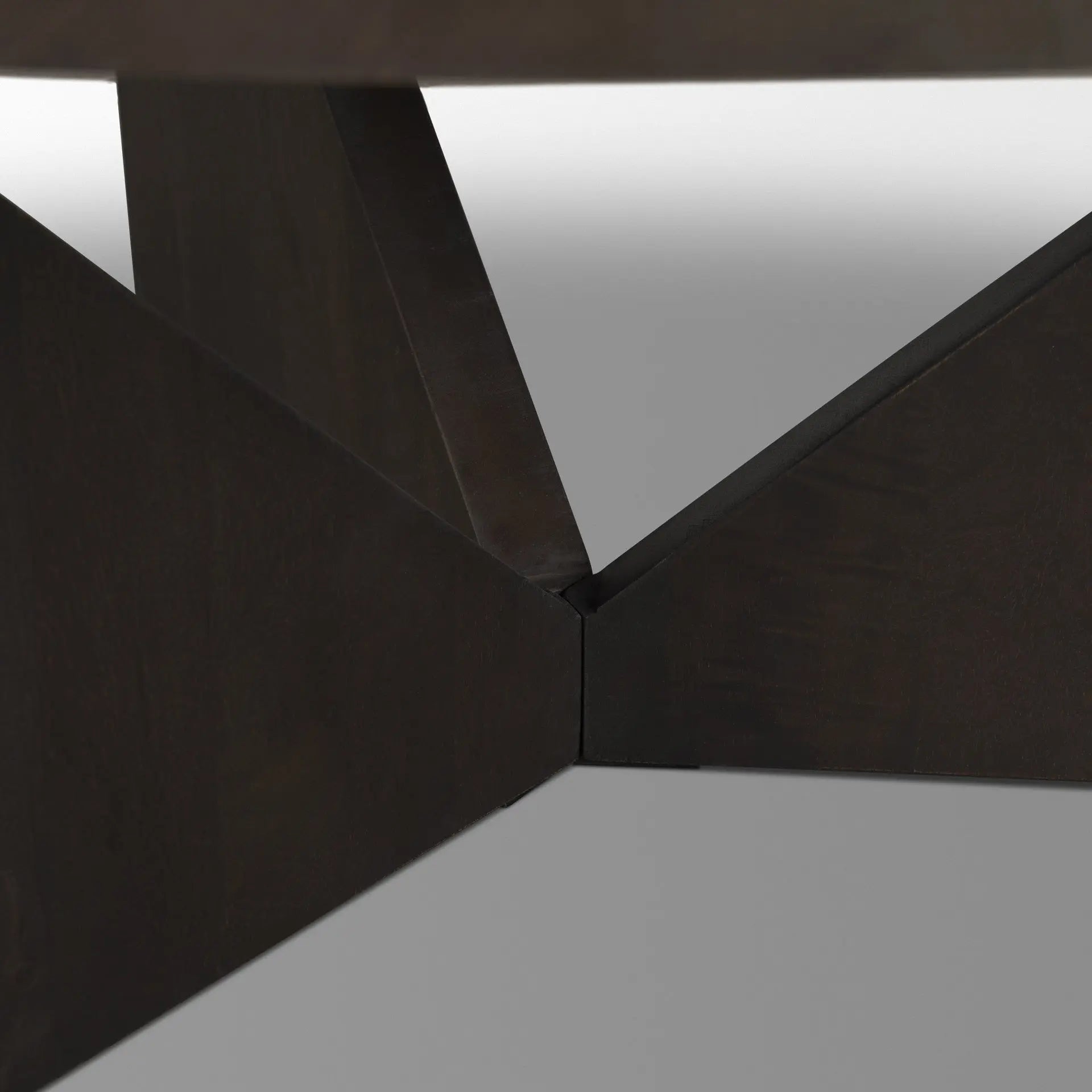 44" Dark Brown and Brown Solid Wood Round Trestle Coffee Table Homeroots Living Room