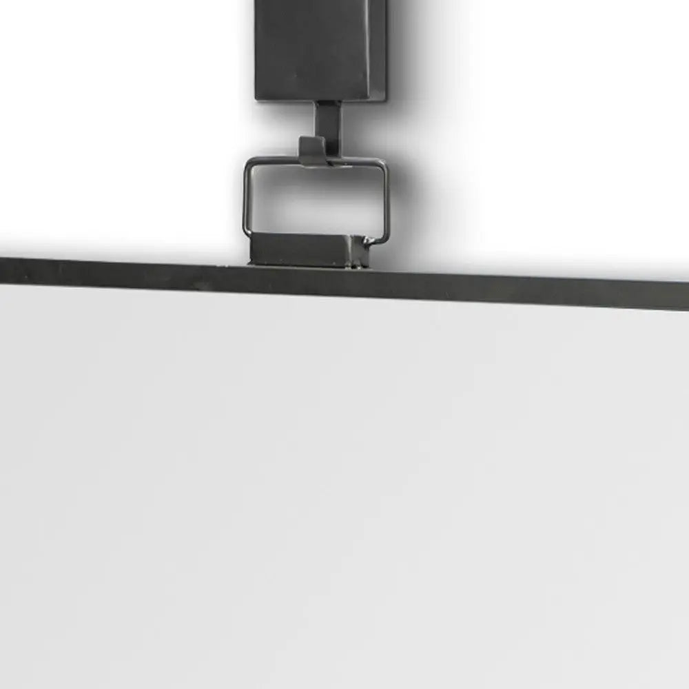 44" Gunmetal Metal Framed Accent Mirror Homeroots Bed & Bath