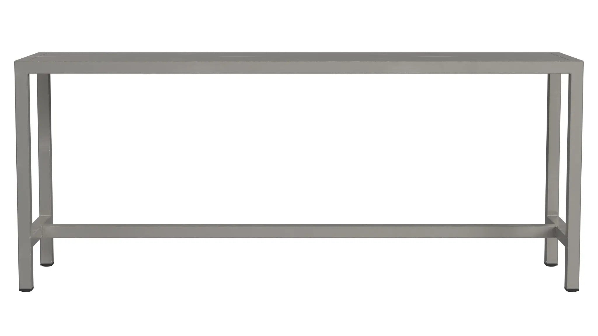 44" Silver Iron Bench Homeroots Living Room