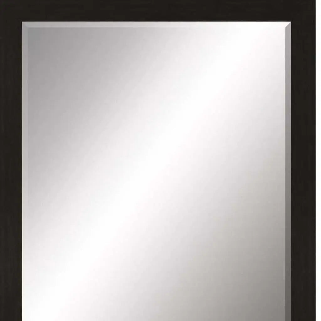 45" Dark Brown Framed Accent Mirror Homeroots Bed & Bath