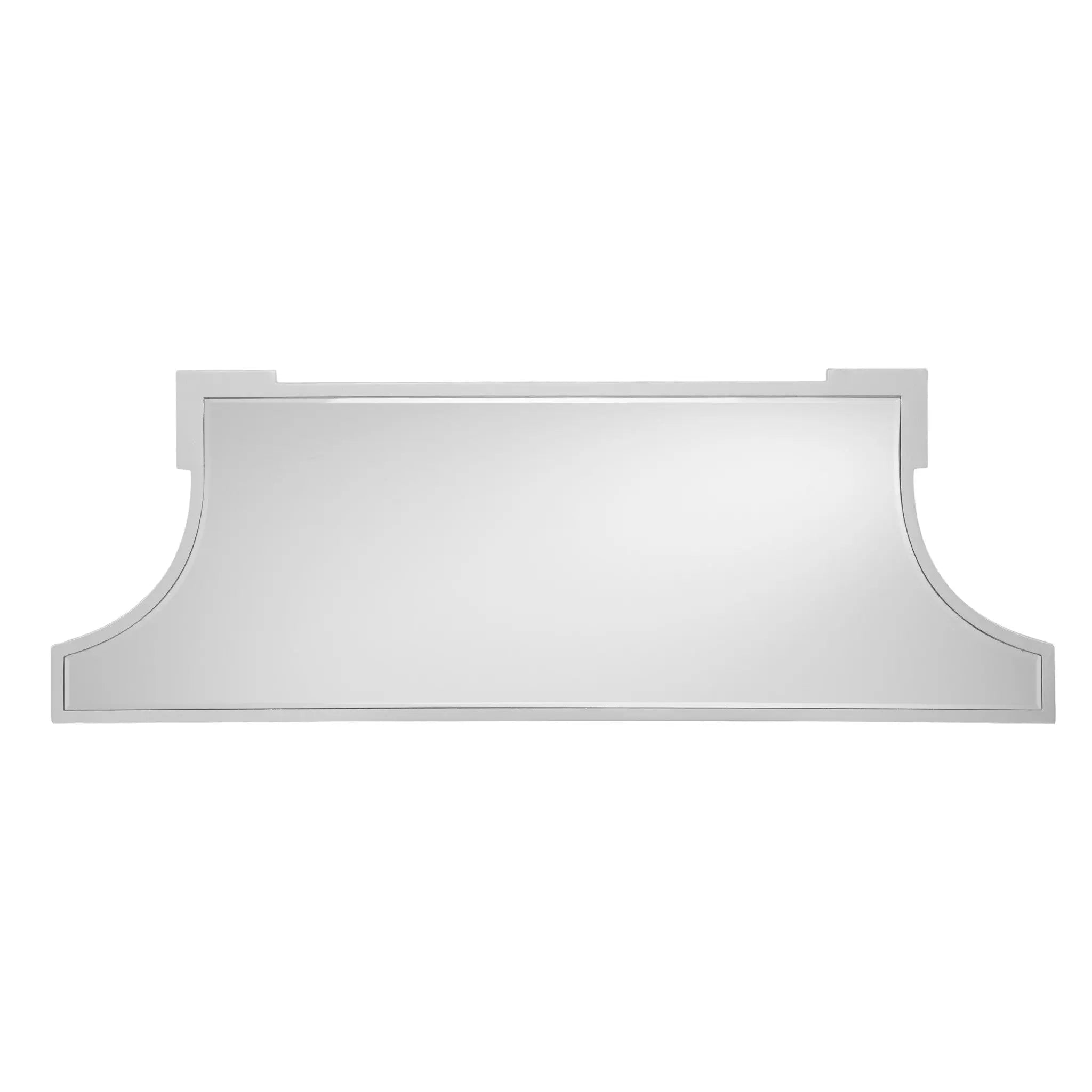 45" Silver Mirrored Glass Free Form Console Table Homeroots Living Room