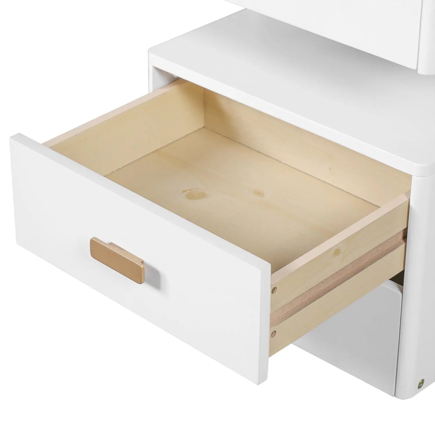 45" White Five Drawer Vanity Table - GreatEagleInc