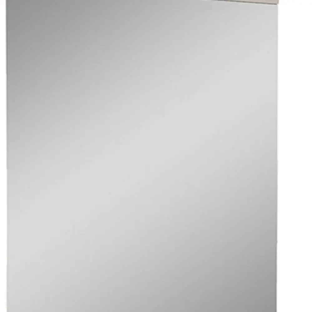 47" Beige Wood Dresser Mount Framed Mirror Homeroots Bed & Bath