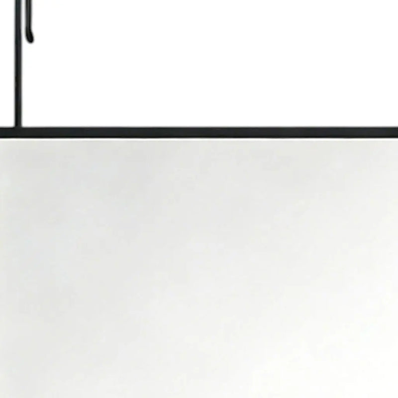 47" Black Aluminum Over the Door Framed Accent Mirror Homeroots Bed & Bath
