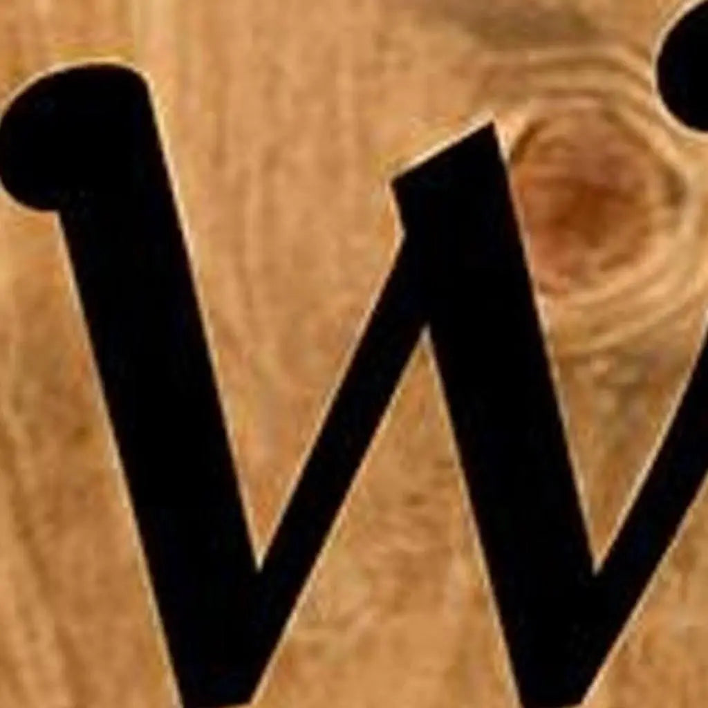 47" Black And Natural Solid Wood Welcome Porch Sign Homeroots Outdoor