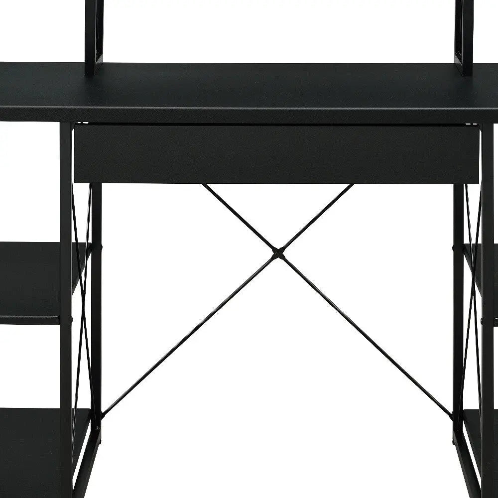 47" Black Computer Desk Homeroots Office