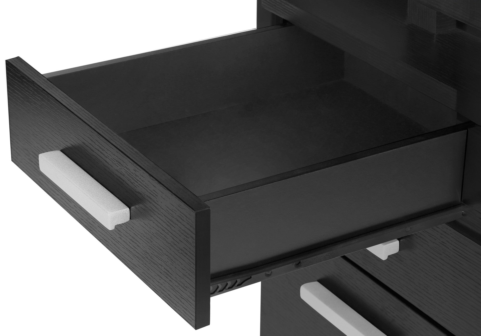 47" Black Computer Desk With Three Drawers Homeroots Office