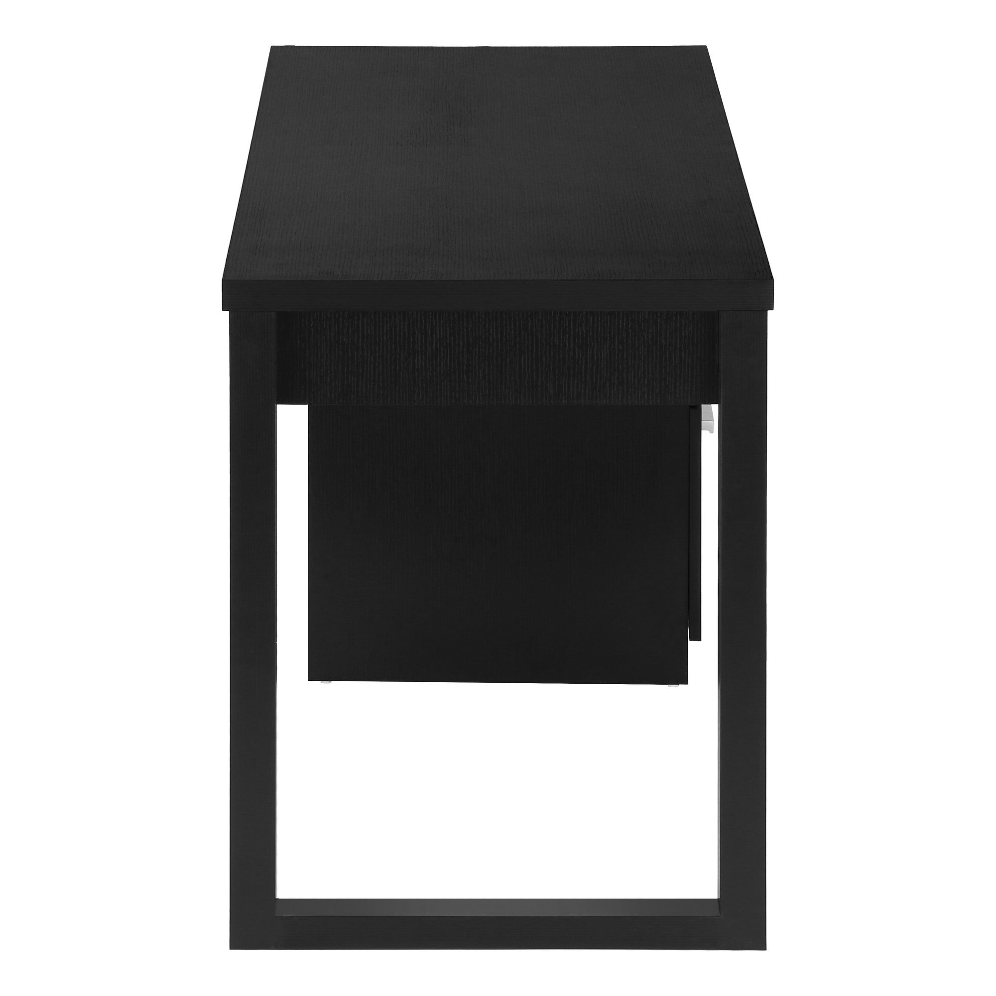 47" Black Computer Desk With Three Drawers Homeroots Office