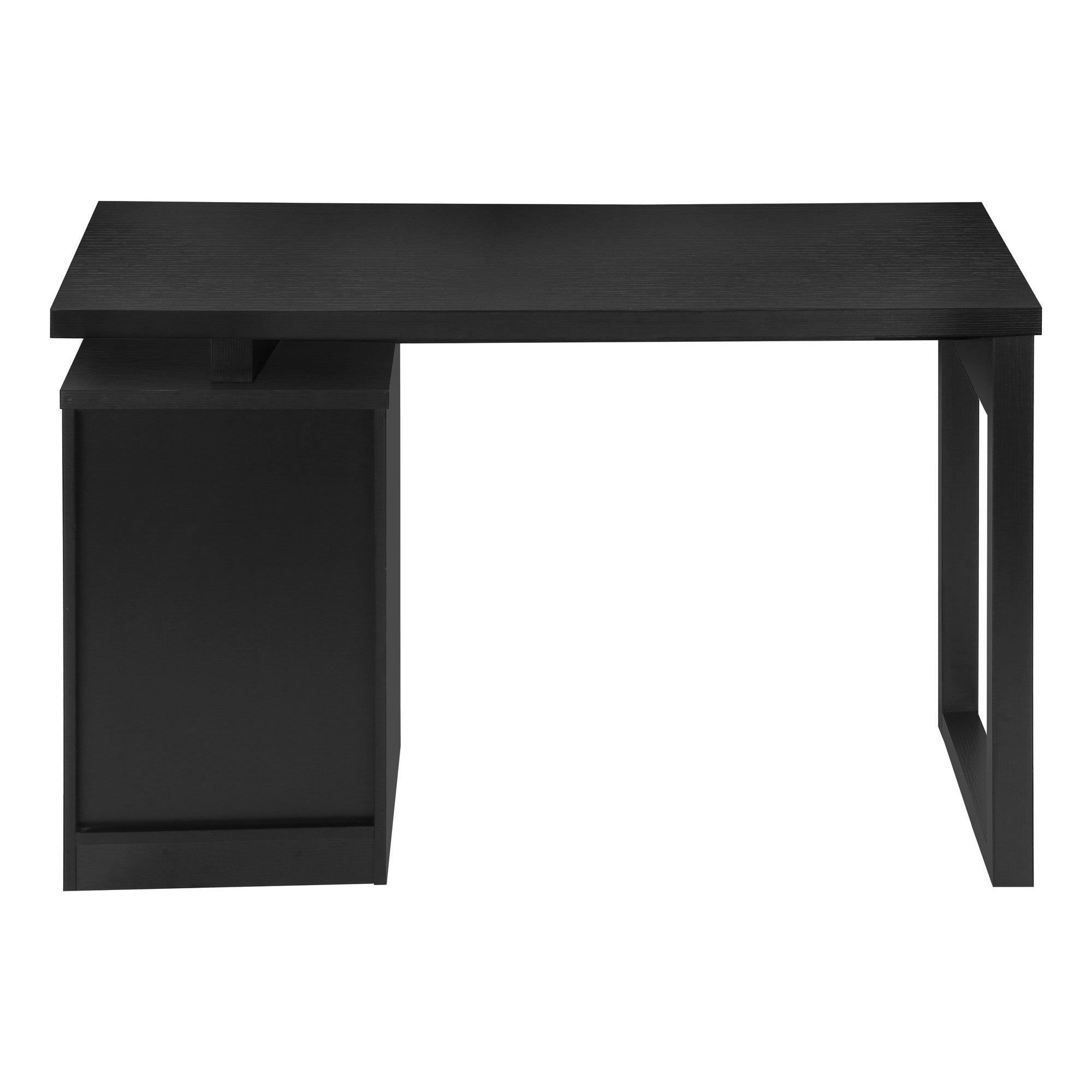 47" Black Computer Desk With Three Drawers Homeroots Office