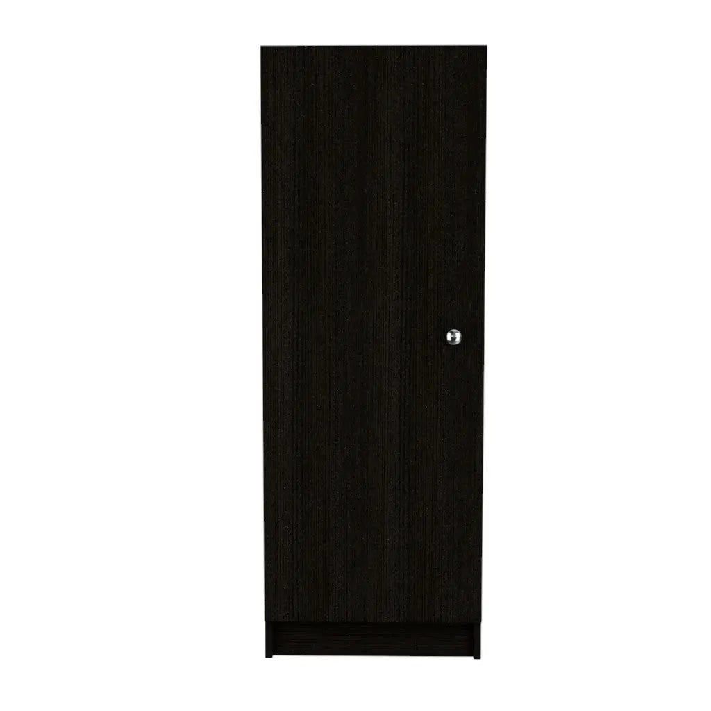 47" Black Wood Pantry Or Storage Closet - GreatEagleInc