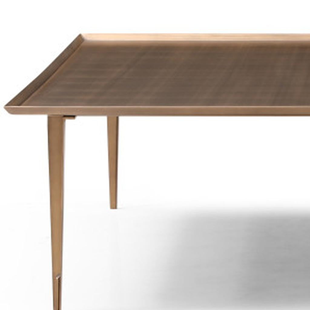 47" Bronze Copper Square Coffee Table - GreatEagleInc
