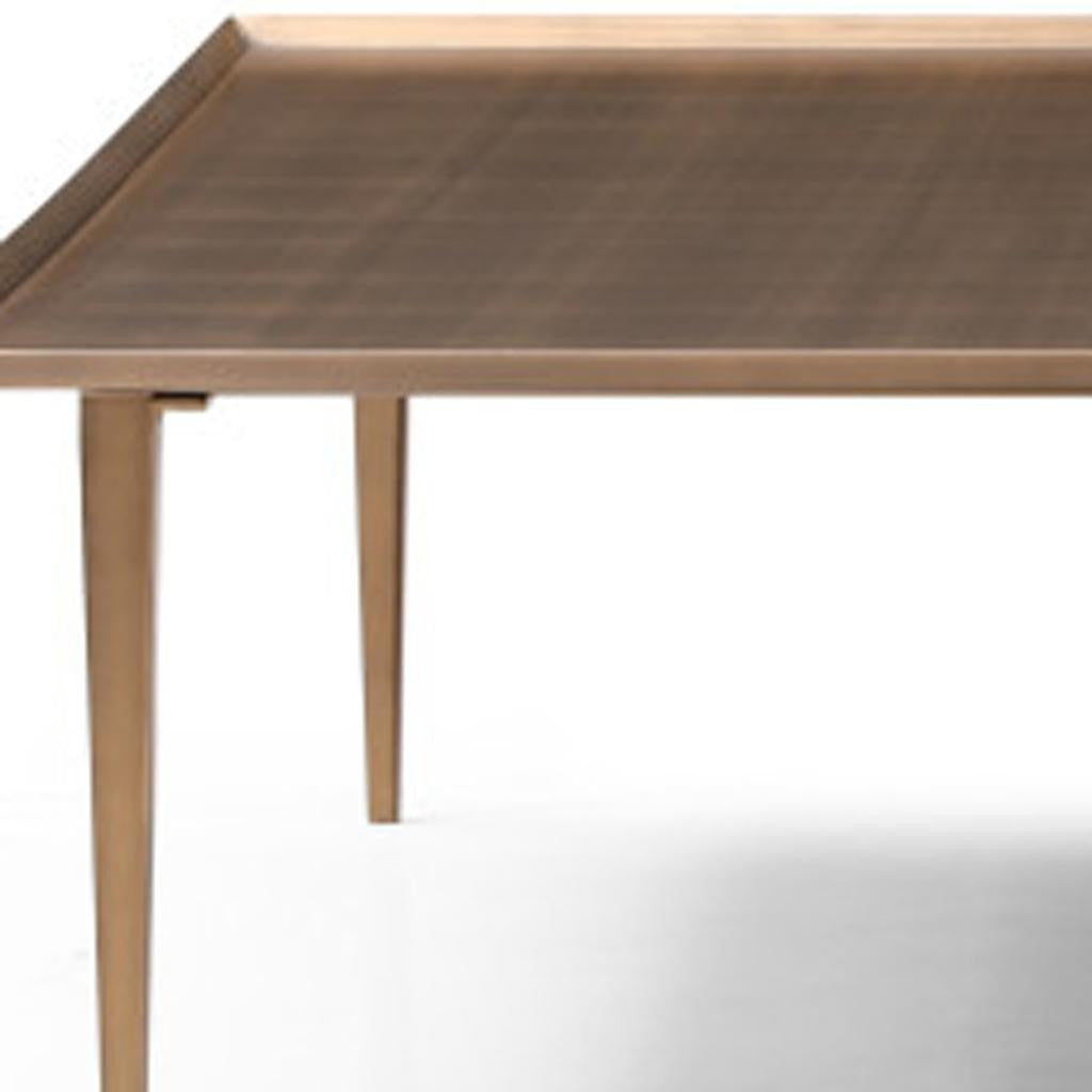 47" Bronze Copper Square Coffee Table - GreatEagleInc