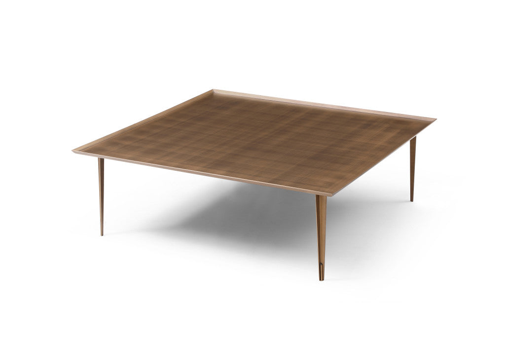 47" Bronze Copper Square Coffee Table - GreatEagleInc
