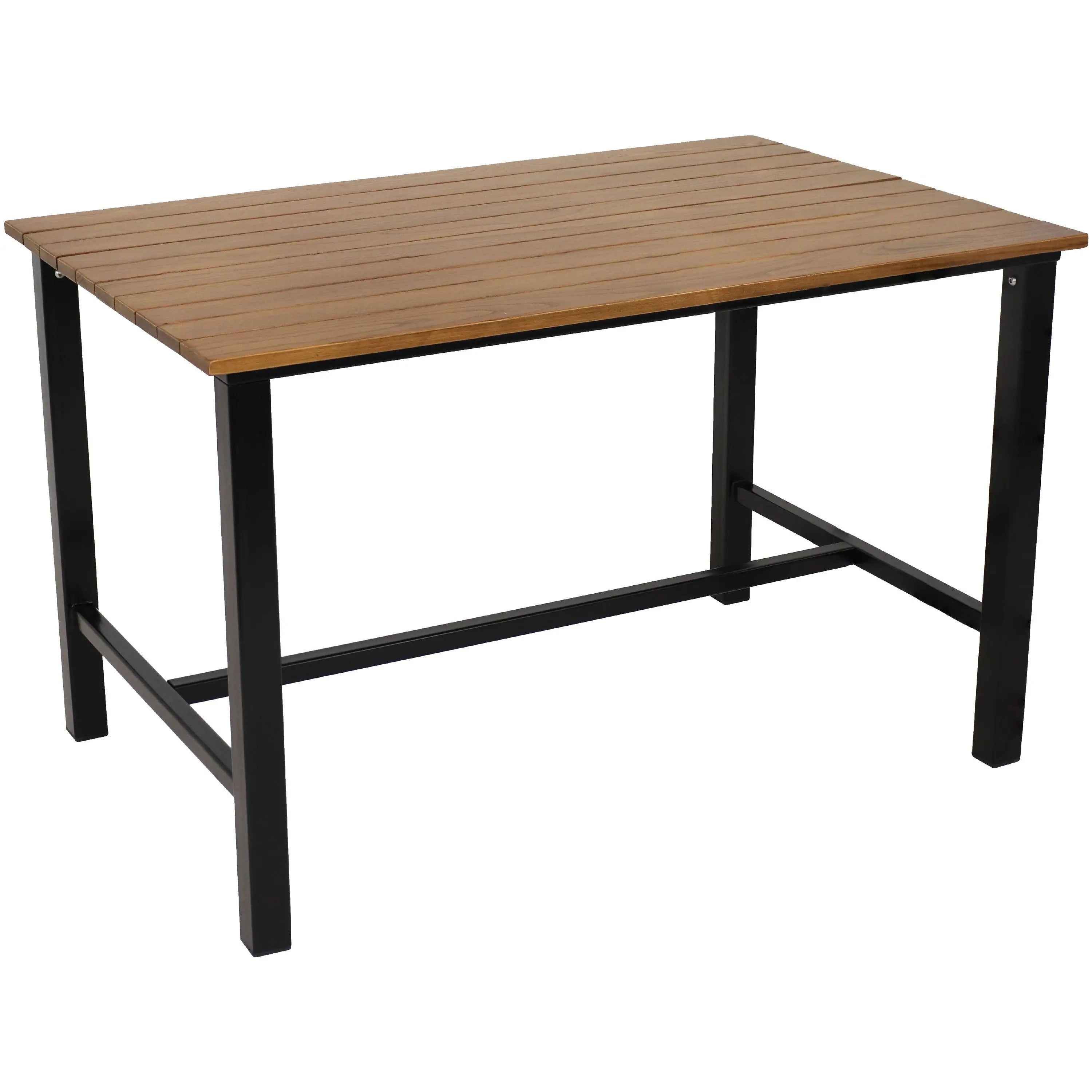 47" Brown Solid Wood Outdoor Dining Table Homeroots Outdoor