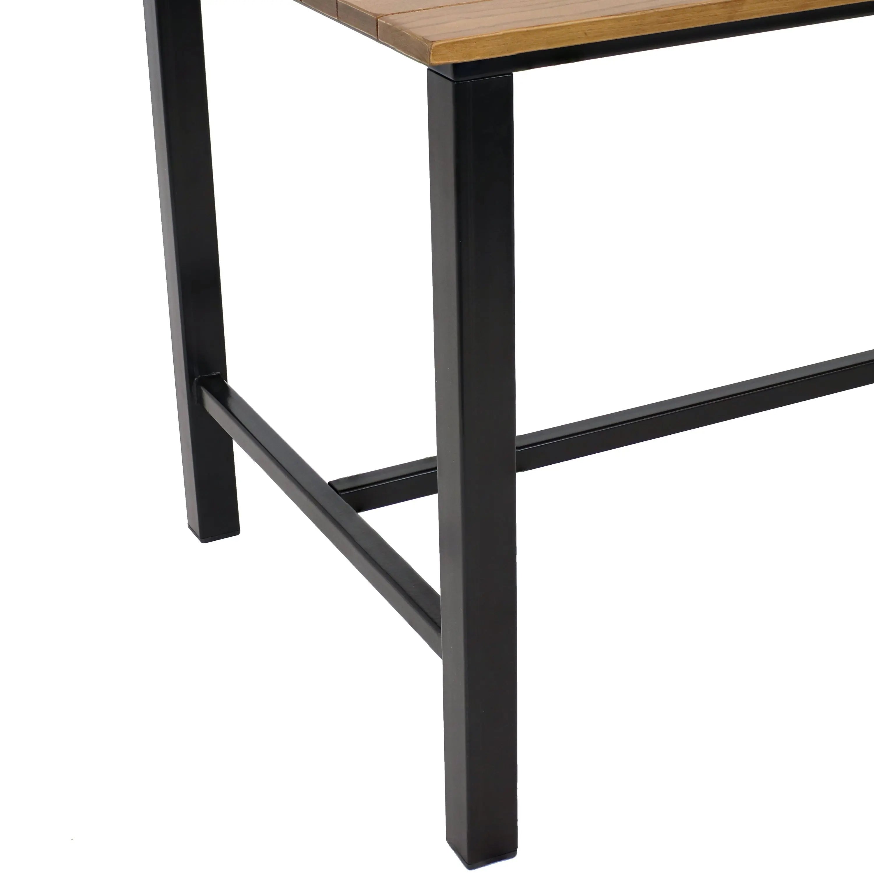 47" Brown Solid Wood Outdoor Dining Table Homeroots Outdoor