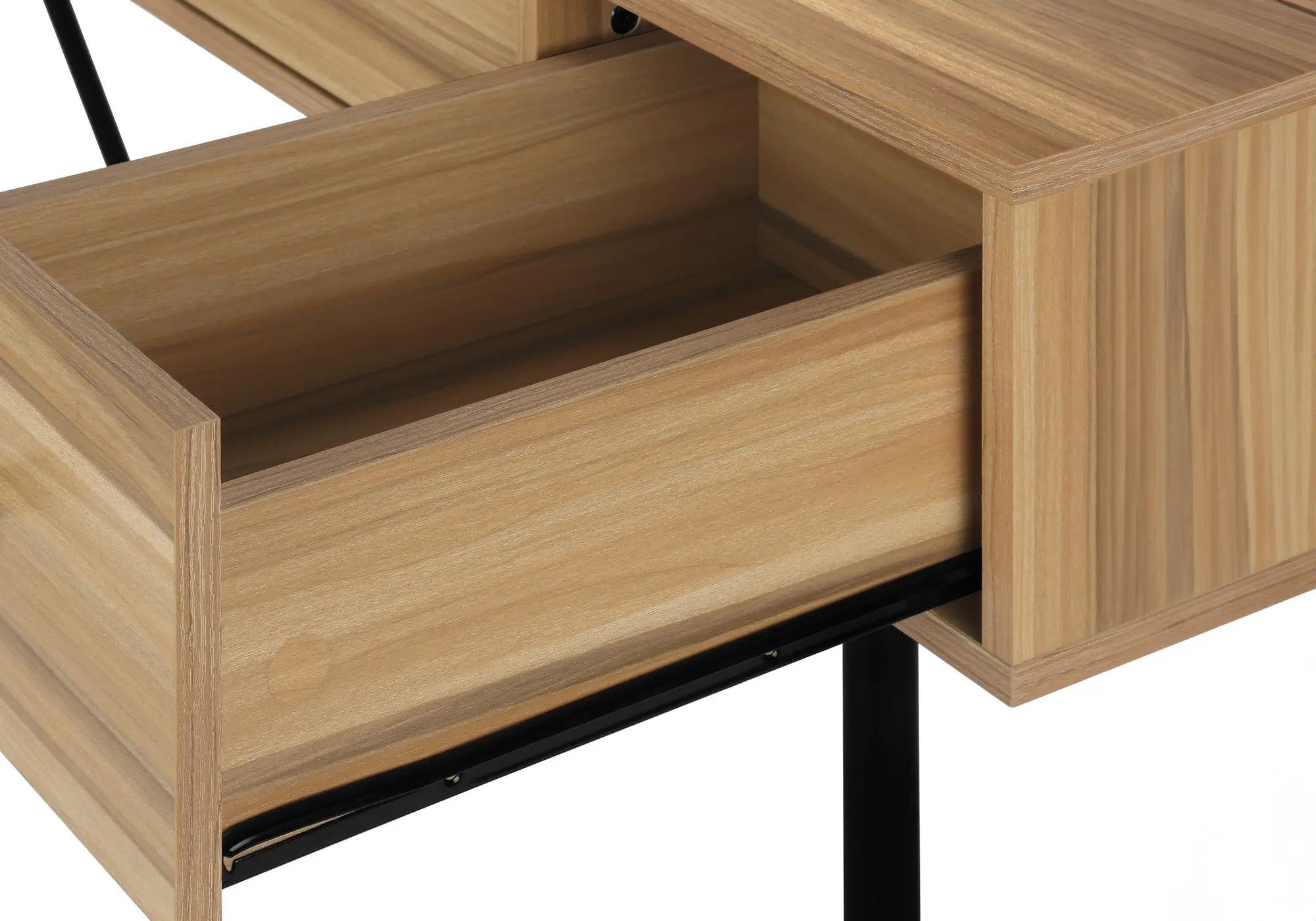 47" Brown and Black Computer Desk With Three Drawers Homeroots Office