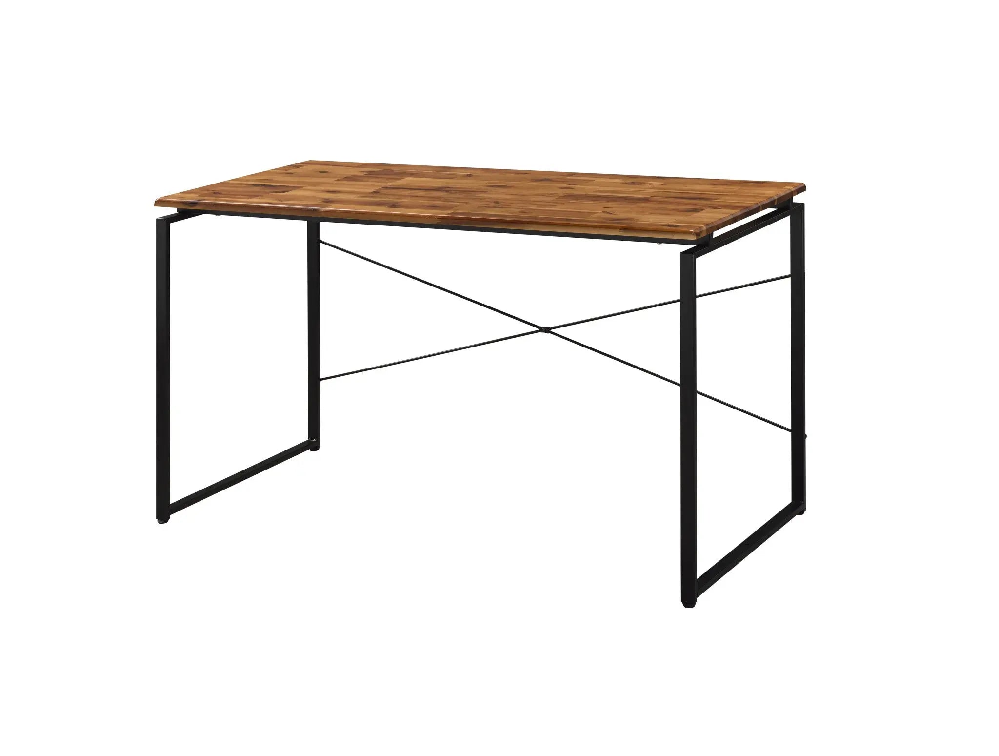 47" Brown and Black Writing Desk Homeroots Office