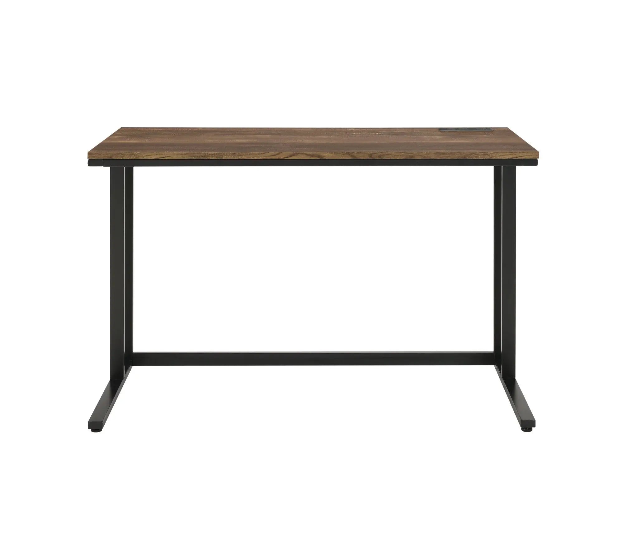 47" Brown and Black Writing Desk Homeroots Office
