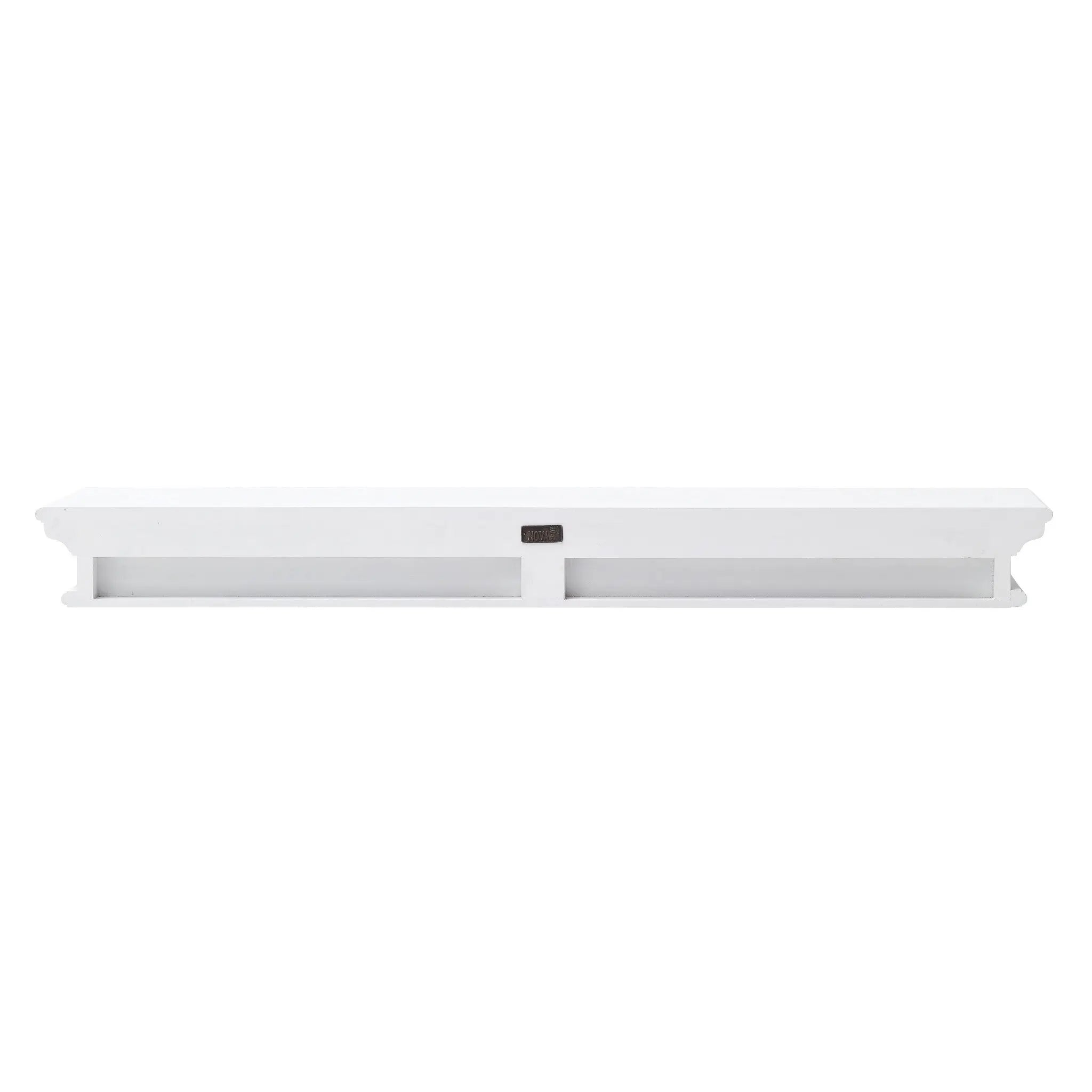 47" Classic White XL Floating Wall Shelf Homeroots Organization