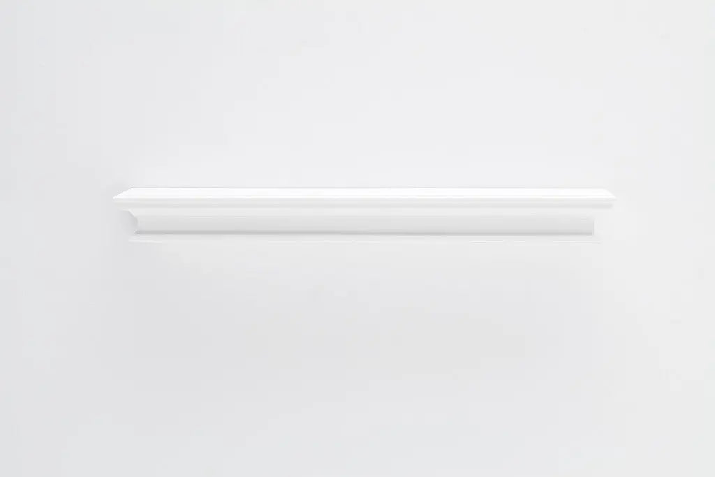47" Classic White XL Floating Wall Shelf Homeroots Organization