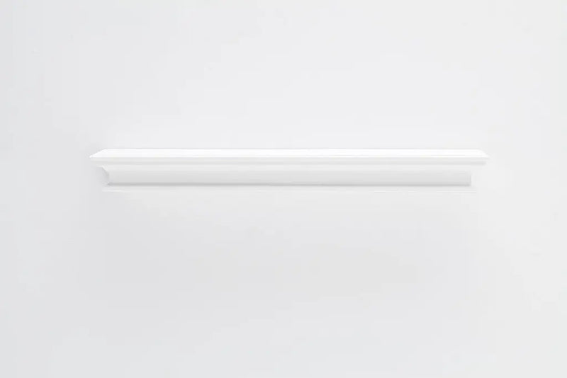 47" Classic White XL Floating Wall Shelf Homeroots Organization