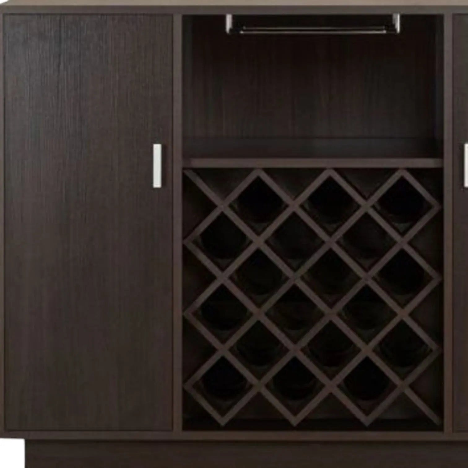 47" Espresso Server with Two Doors Homeroots Kitchen & Dining