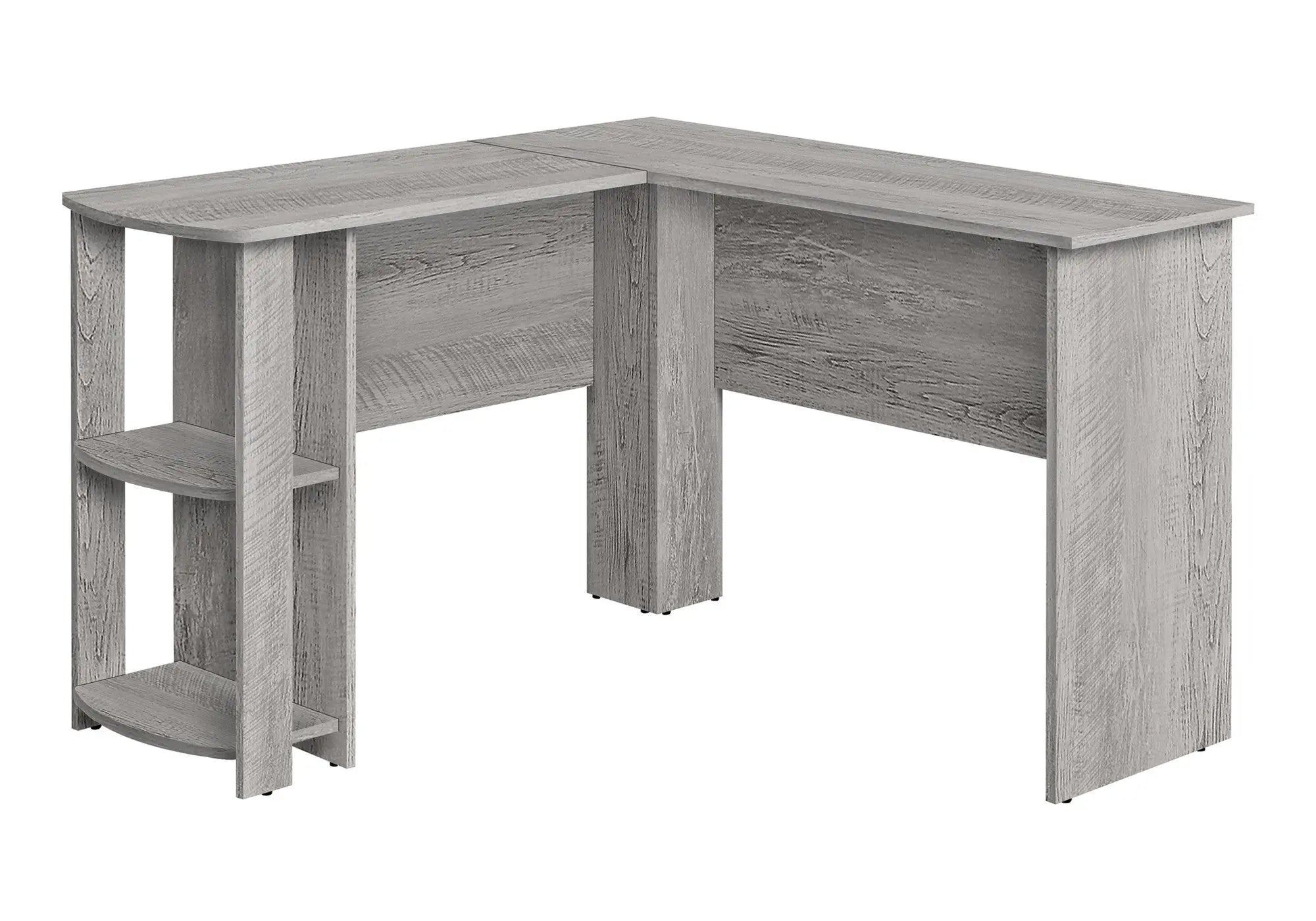 47" Gray Wood Corner Computer Desk Homeroots Office