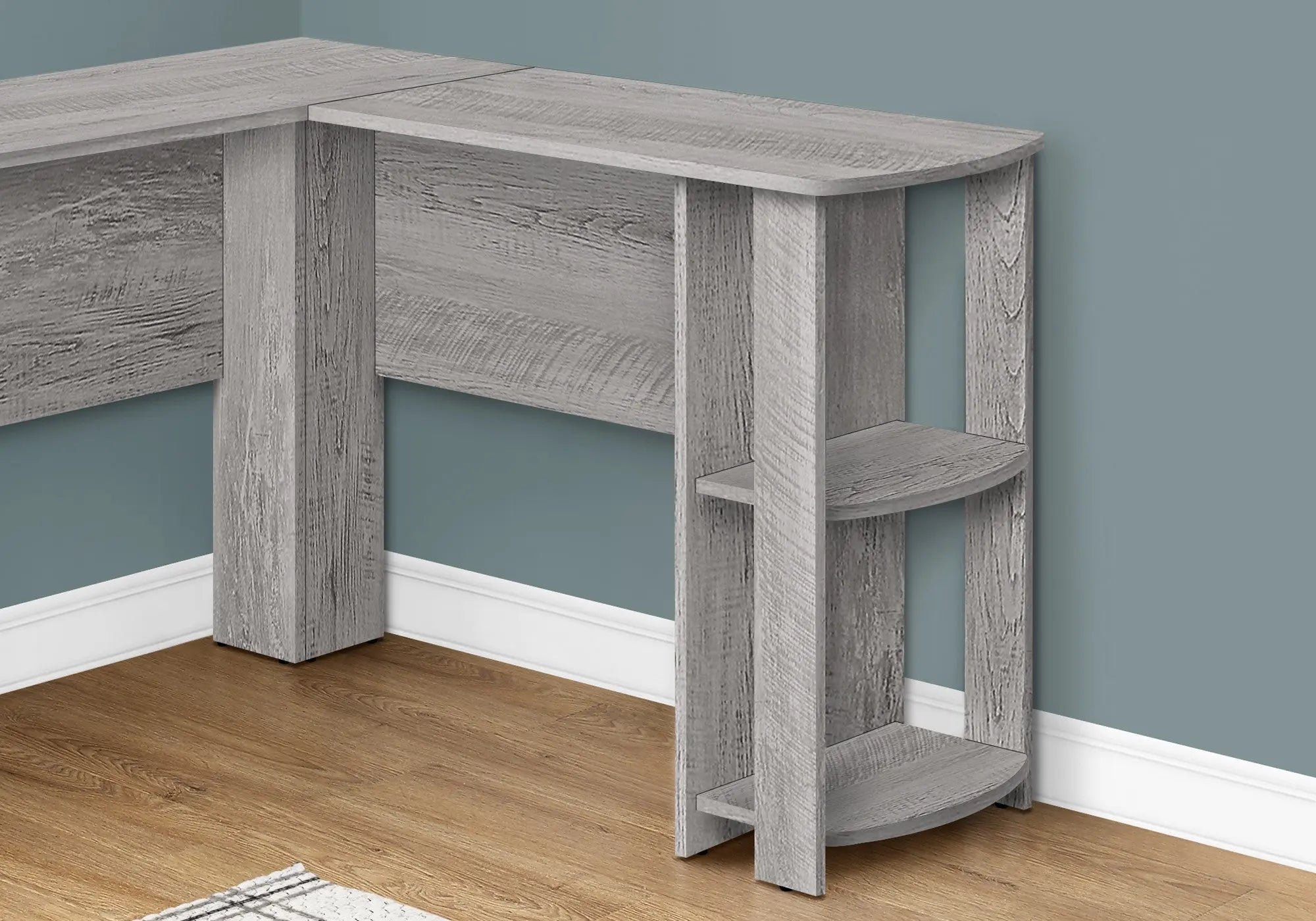 47" Gray Wood Corner Computer Desk Homeroots Office