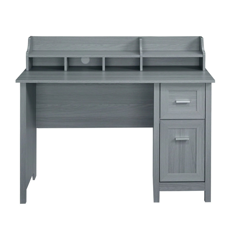 47" Gray Wood Writing Desk Homeroots Office