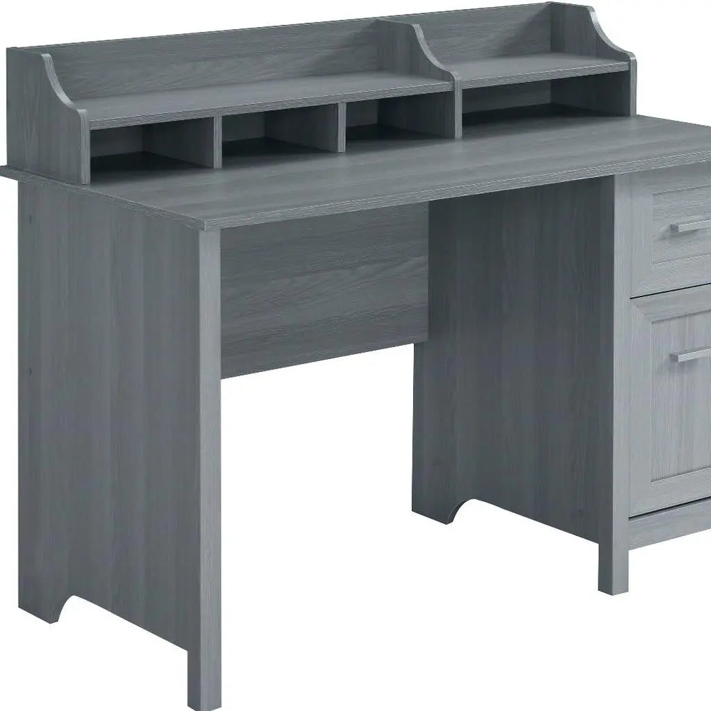 47" Gray Wood Writing Desk Homeroots Office