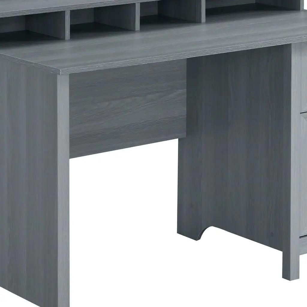 47" Gray Wood Writing Desk Homeroots Office