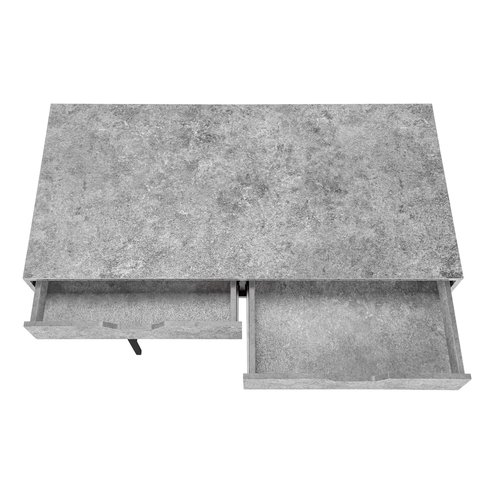 47" Gray and Black Wood and Metal H-Shape Computer Desk With Two Drawers Homeroots Office