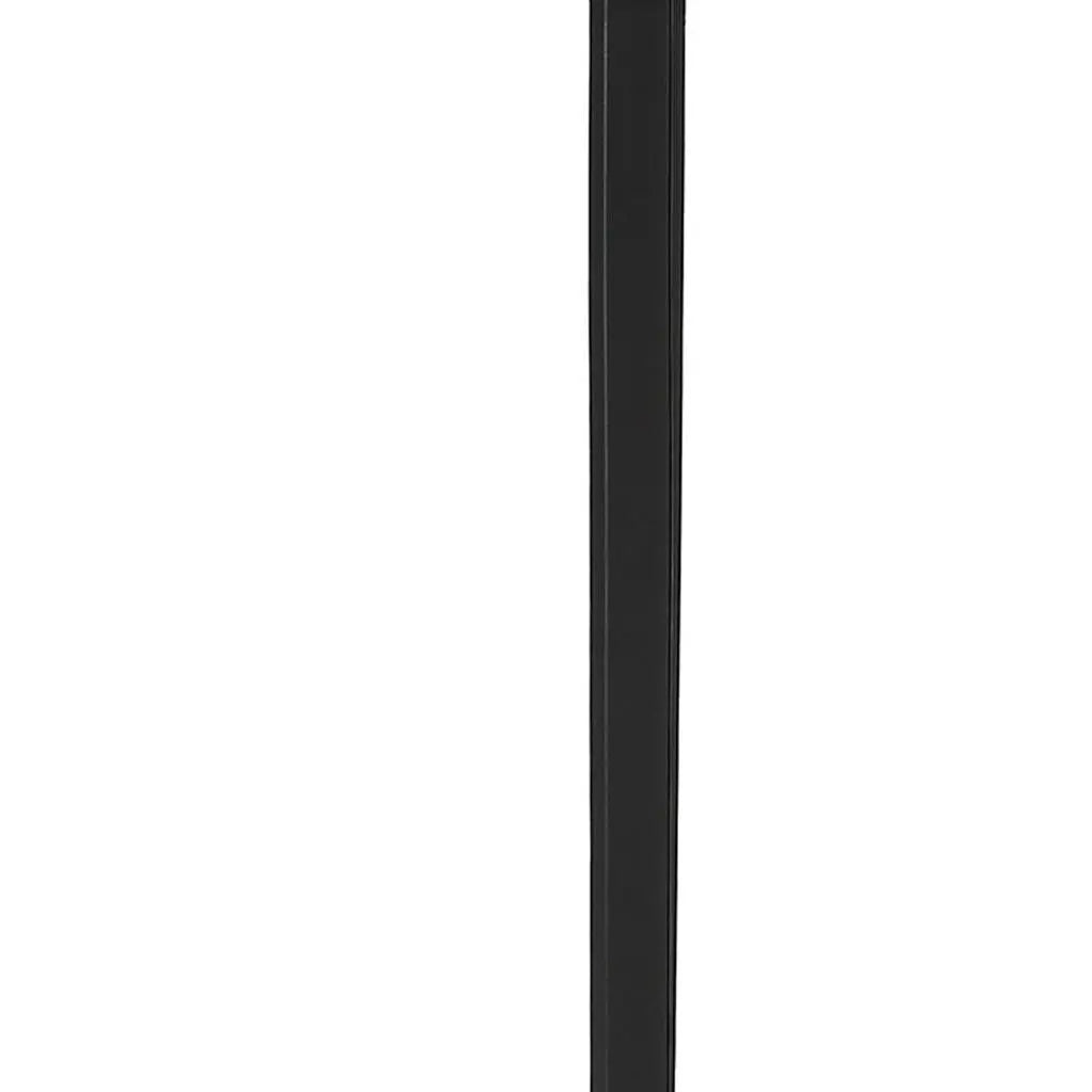 47" Gray and Black Wood and Metal Sled Computer Desk Homeroots Office