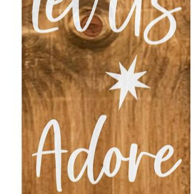 47" Natural And White Solid Wood Christmas Pilgrim Porch Sign Homeroots Outdoor