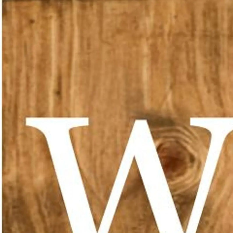 47" Natural And White Solid Wood Welcome Porch Sign Homeroots Outdoor